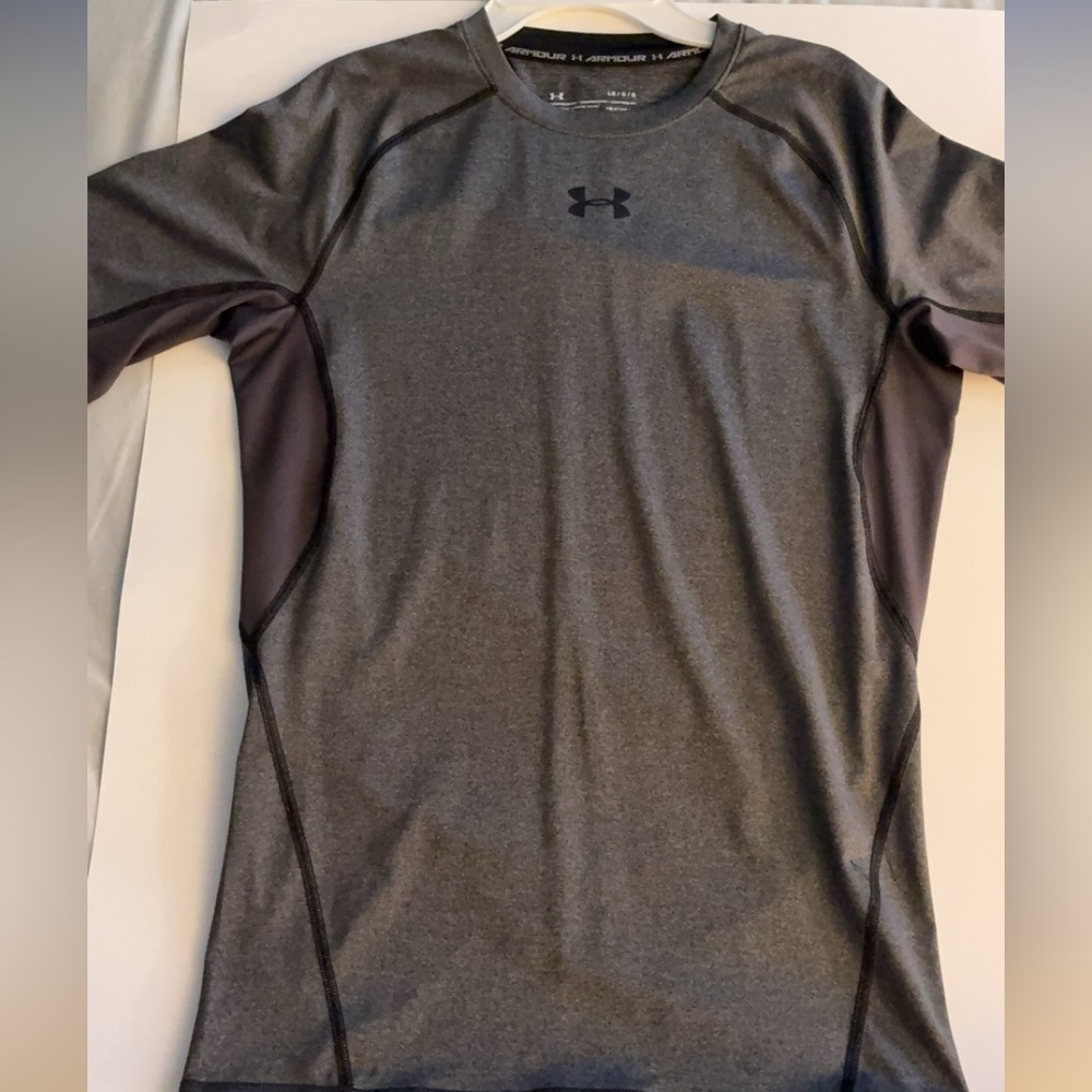 Boys Charcoal Gray Short Sleeve Performance Tee